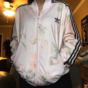 ADIDAS Floral Print Track Jacket